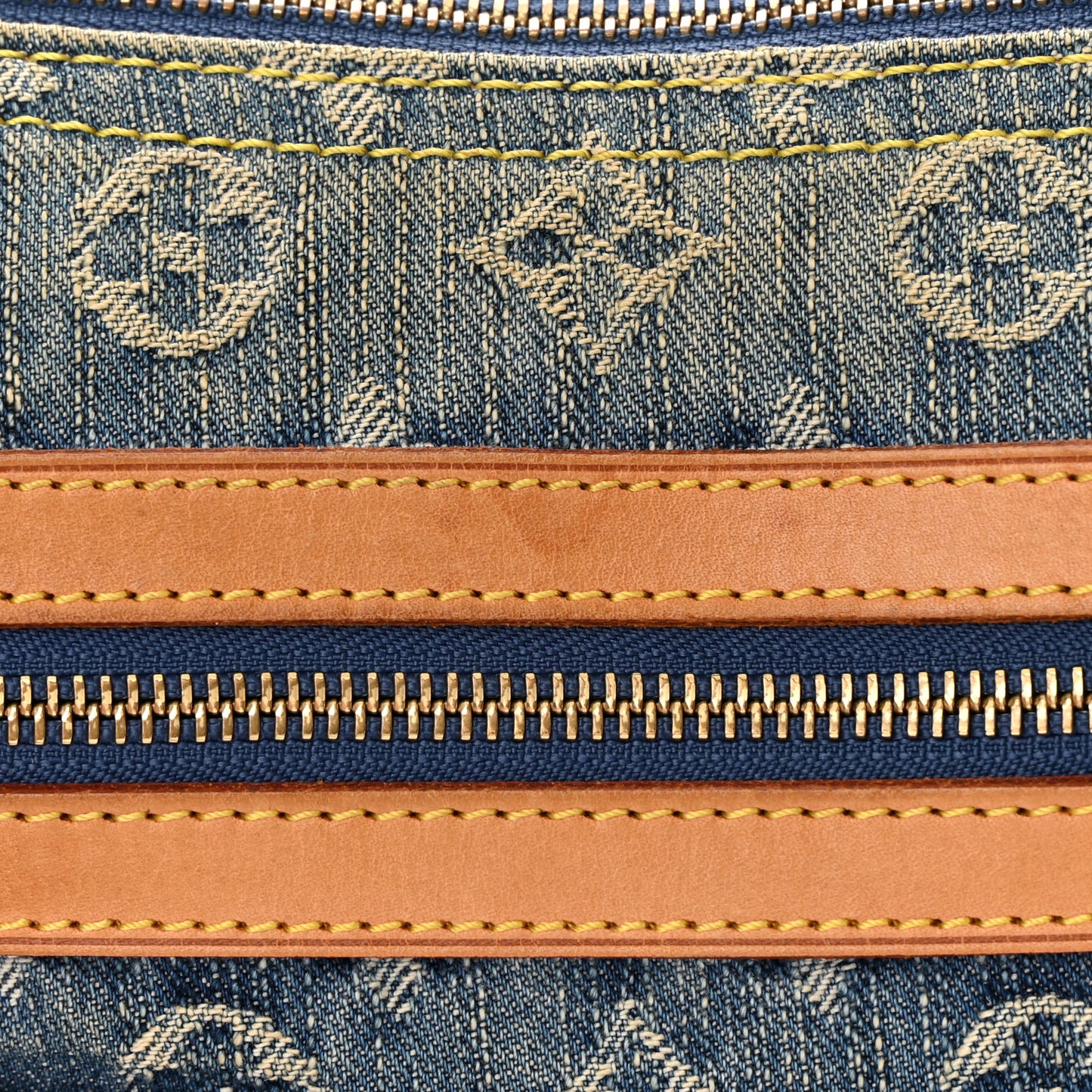 Monogram Denim Baggy PM Blue
