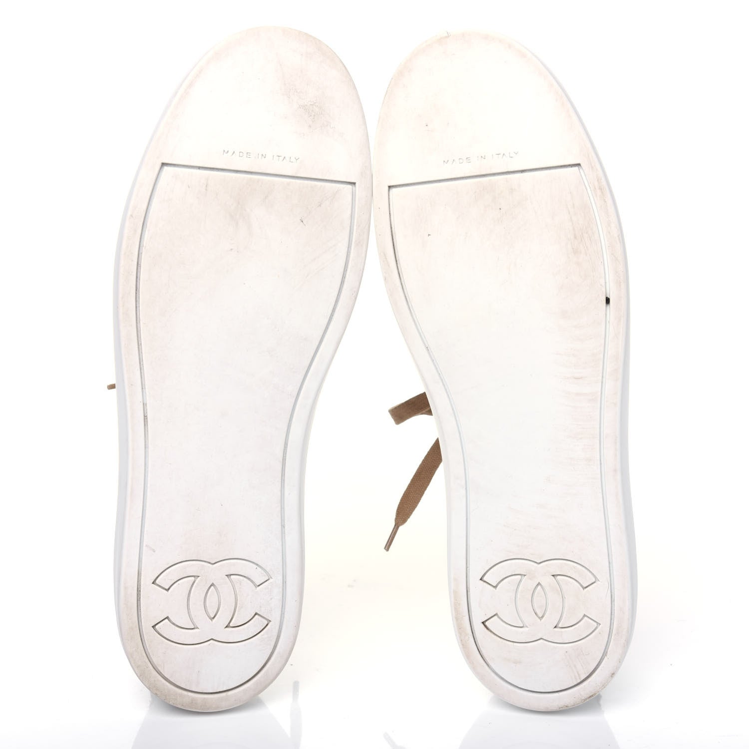 Chanel Fantasy Tweed Sneakers 39 Beige Gold 5 of 17