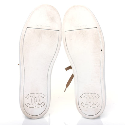 Chanel Fantasy Tweed Sneakers 39 Beige Gold 5 of 17