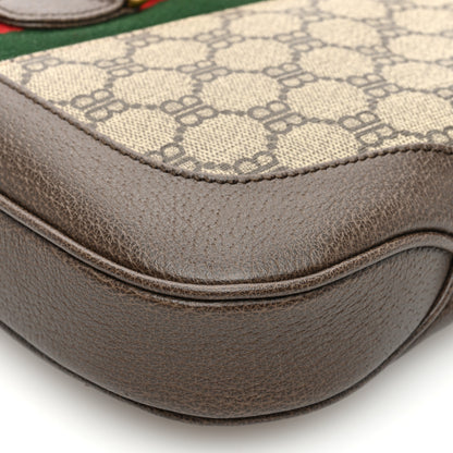 Gucci X BALENCIAGA BB Supreme Monogram Calfskin Web Small Jackie 1961 Hobo Beige Ebony 9 of 9