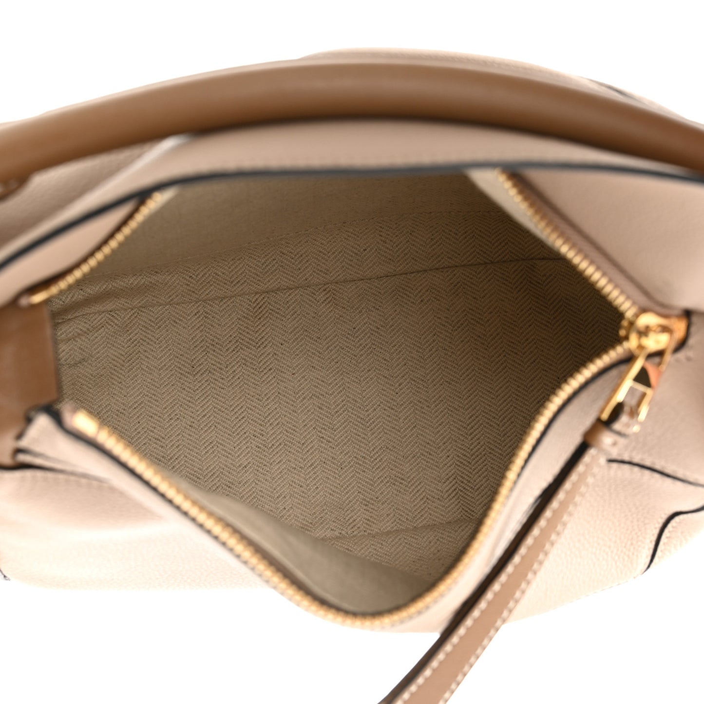 Grained Calfskin Small Puzzle Bag Sand Mink