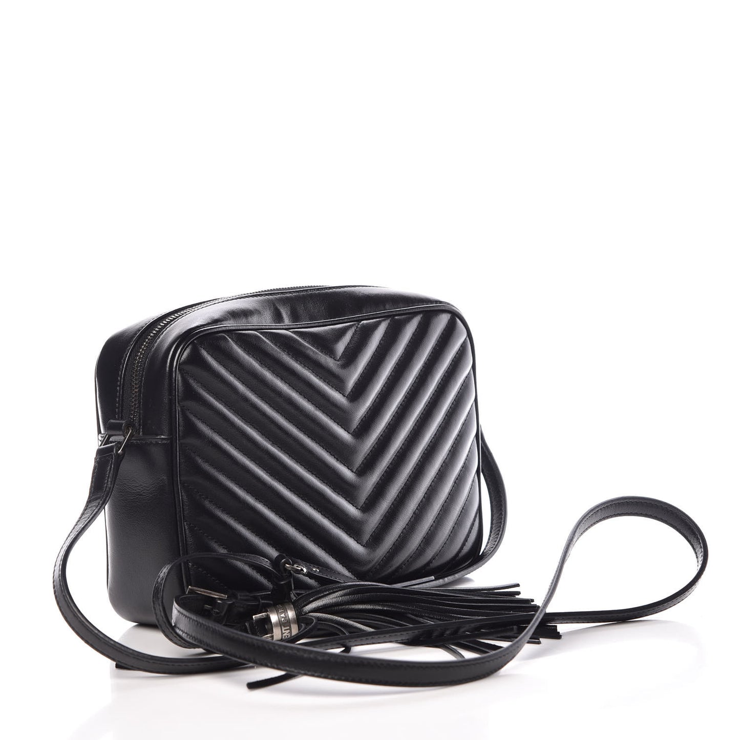 Calfskin Matelasse Monogram Lou Camera Bag Black