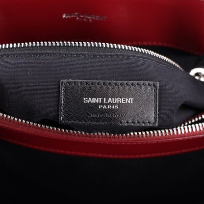 Saint Laurent Calfskin Y Quilted Monogram Medium Loulou Chain Satchel Palissandre 7 of 11