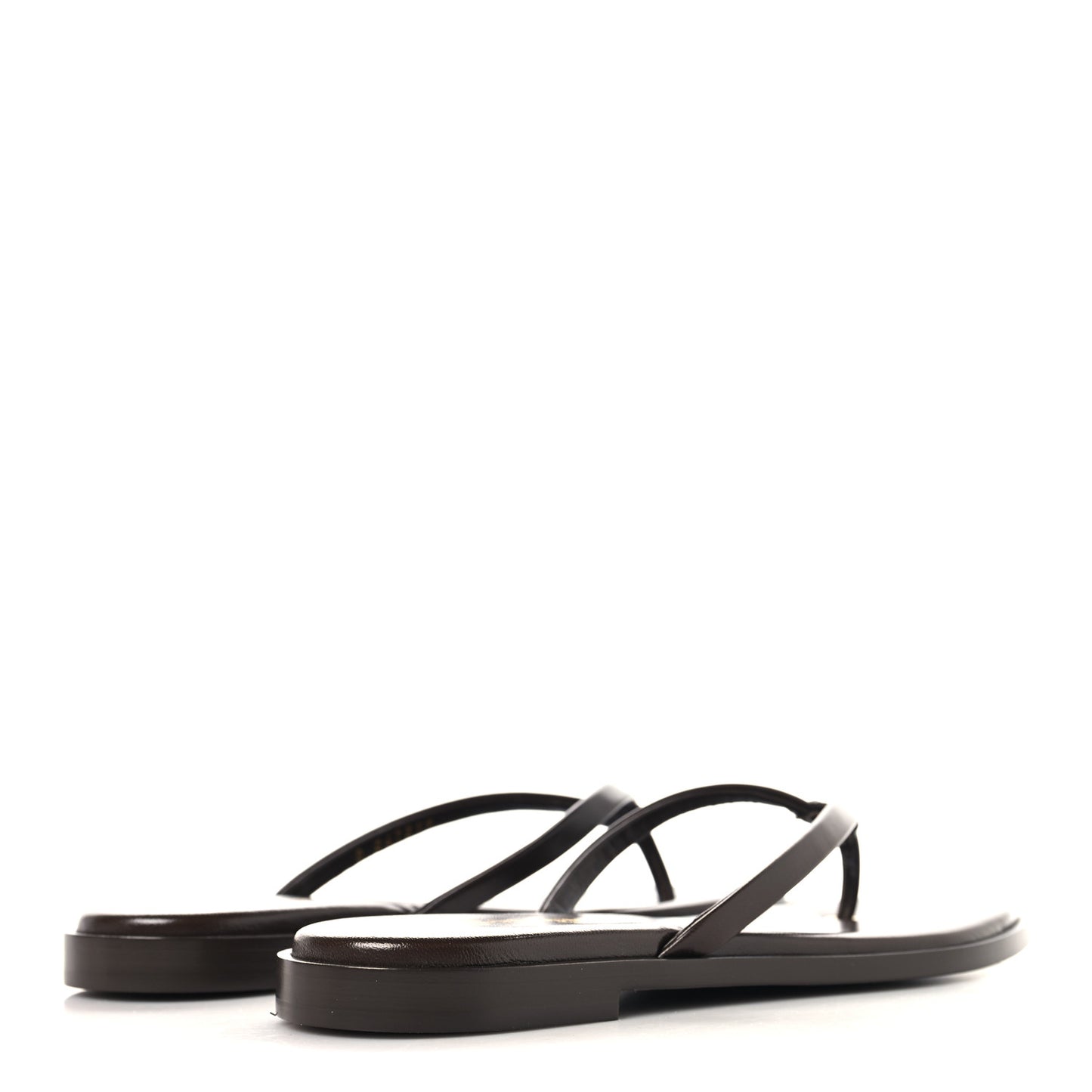 Goatskin CC Times Square Thong Sandals  37.5 Brown
