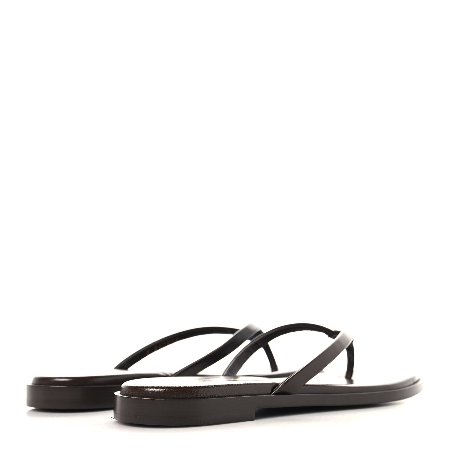Chanel Goatskin CC Times Square Thong Sandals  37.5 Brown 5 of 9