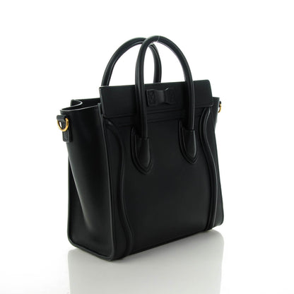 Celine Smooth Calfskin Nano Luggage Black 3 of 6