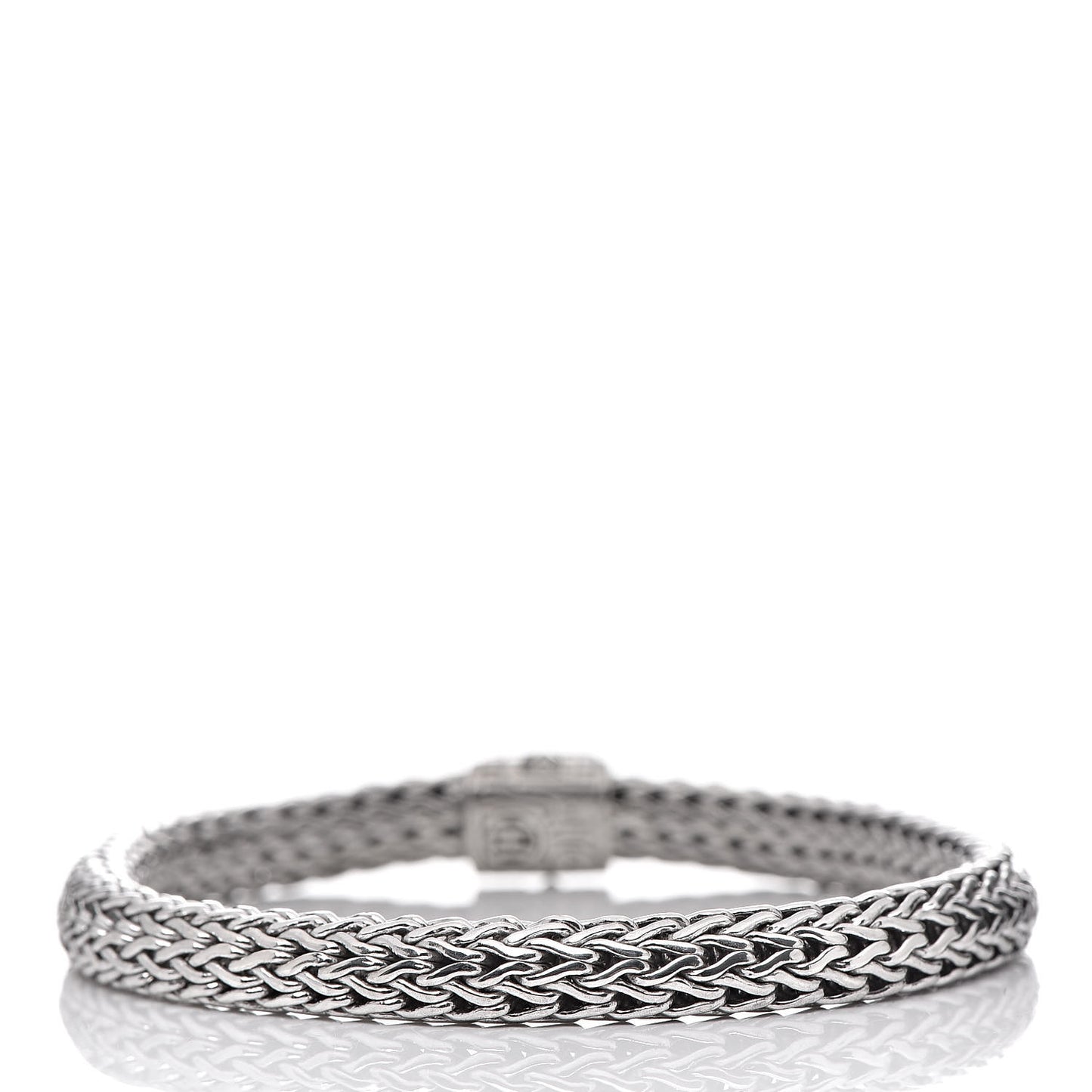 Sterling Silver Black Sapphire 6.5mm Classic Chain Bracelet