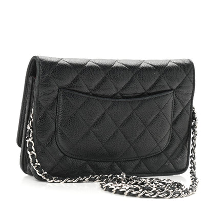 Chanel Caviar Quilted Wallet On Chain WOC Black 3 of 14