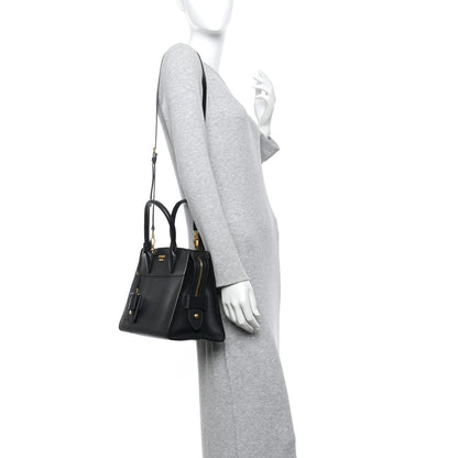 Prada Saffiano City Calfskin Medium Esplanade Tote Black 2 of 9
