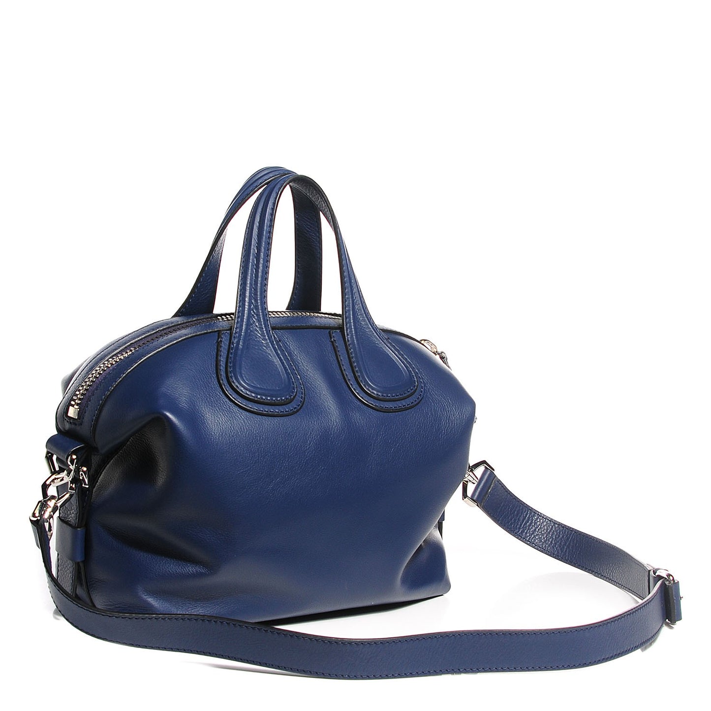 Waxed Calfskin Small Nightingale Deep Blue