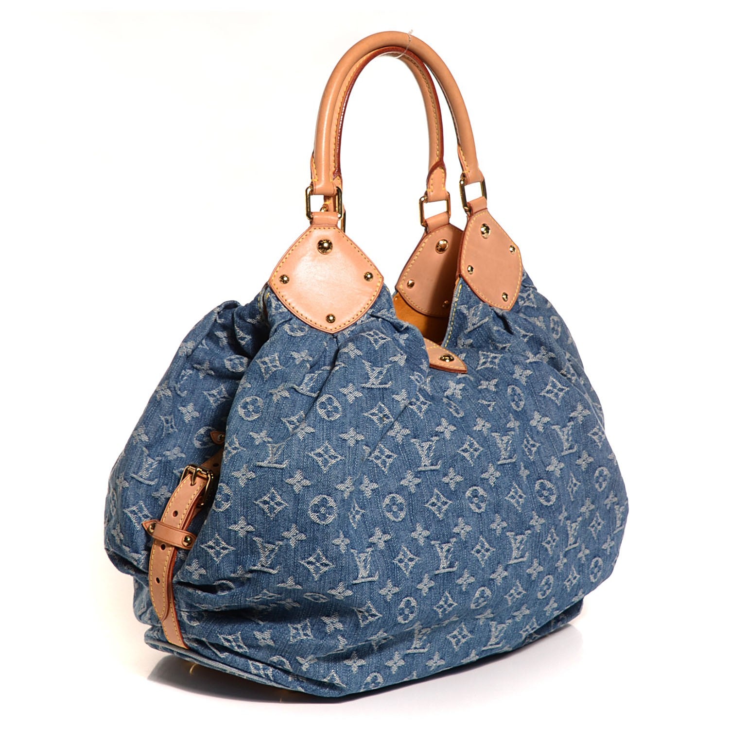 Louis Vuitton Denim Mahina XL Blue 3 of 7