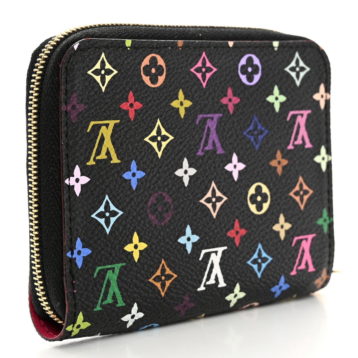 Louis Vuitton Monogram Multicolor Zippy Coin Purse Black Grenade 3 of 7