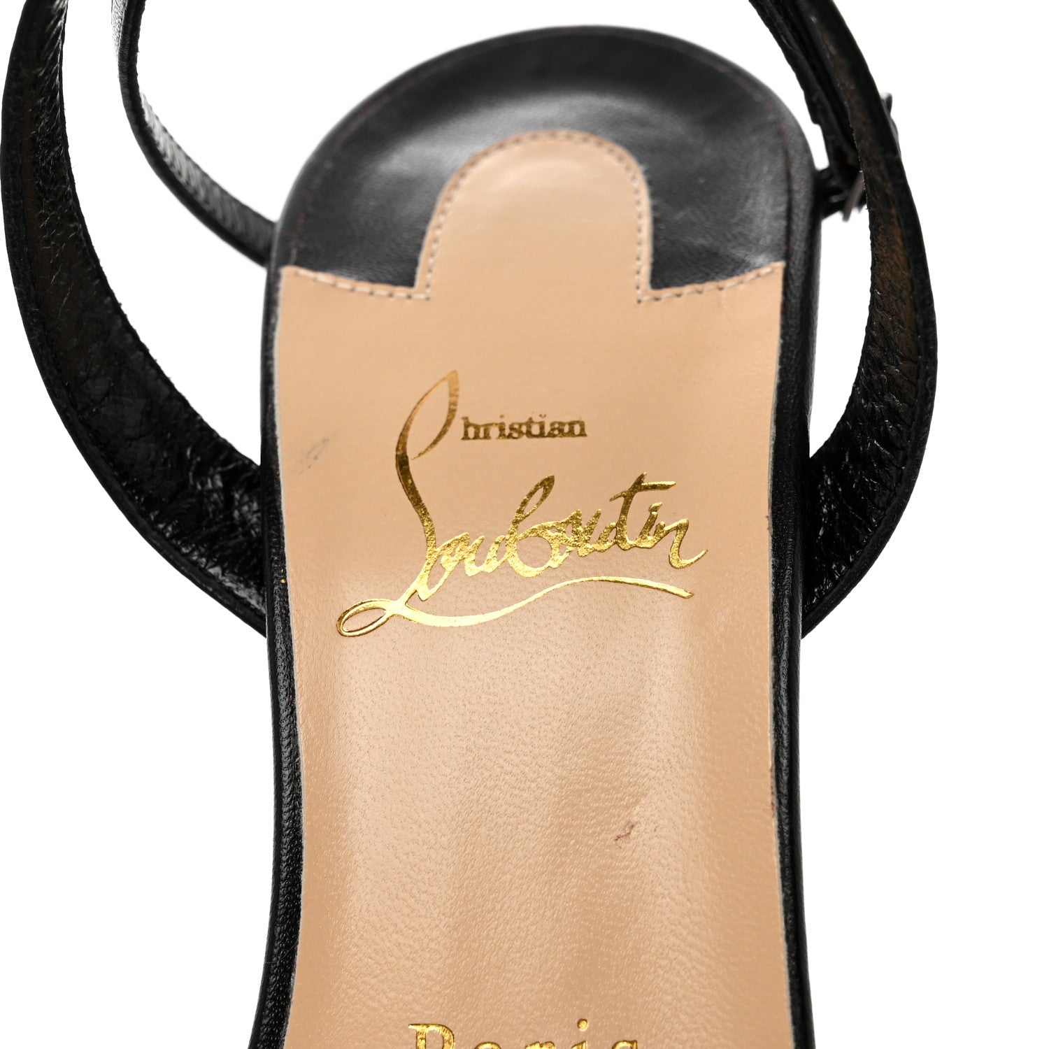 Christian Louboutin Kid Crystal Jewel Queen Sandals 38.5 Black 6 of 7
