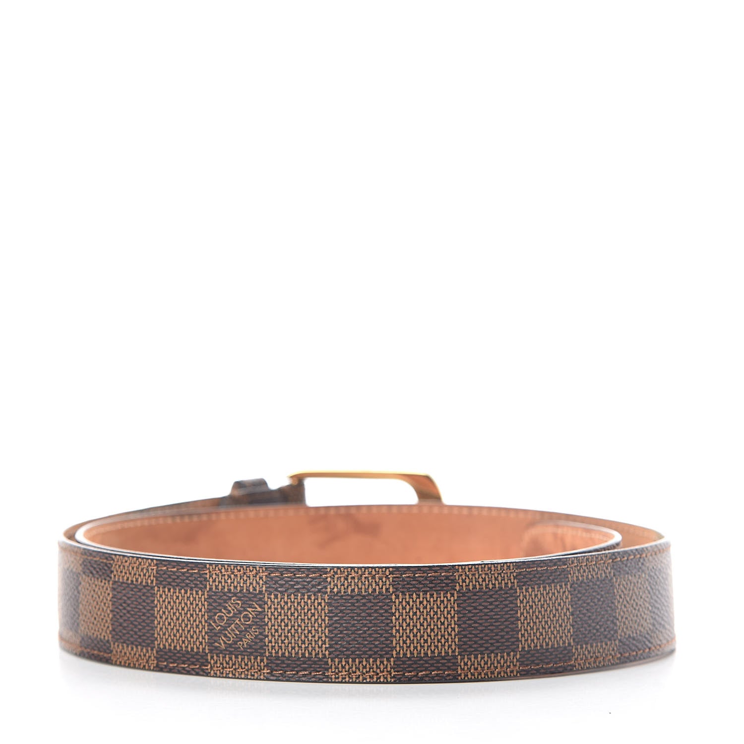 Louis Vuitton Damier Ebene 30mm Ellipse Belt 85 34 3 of 8