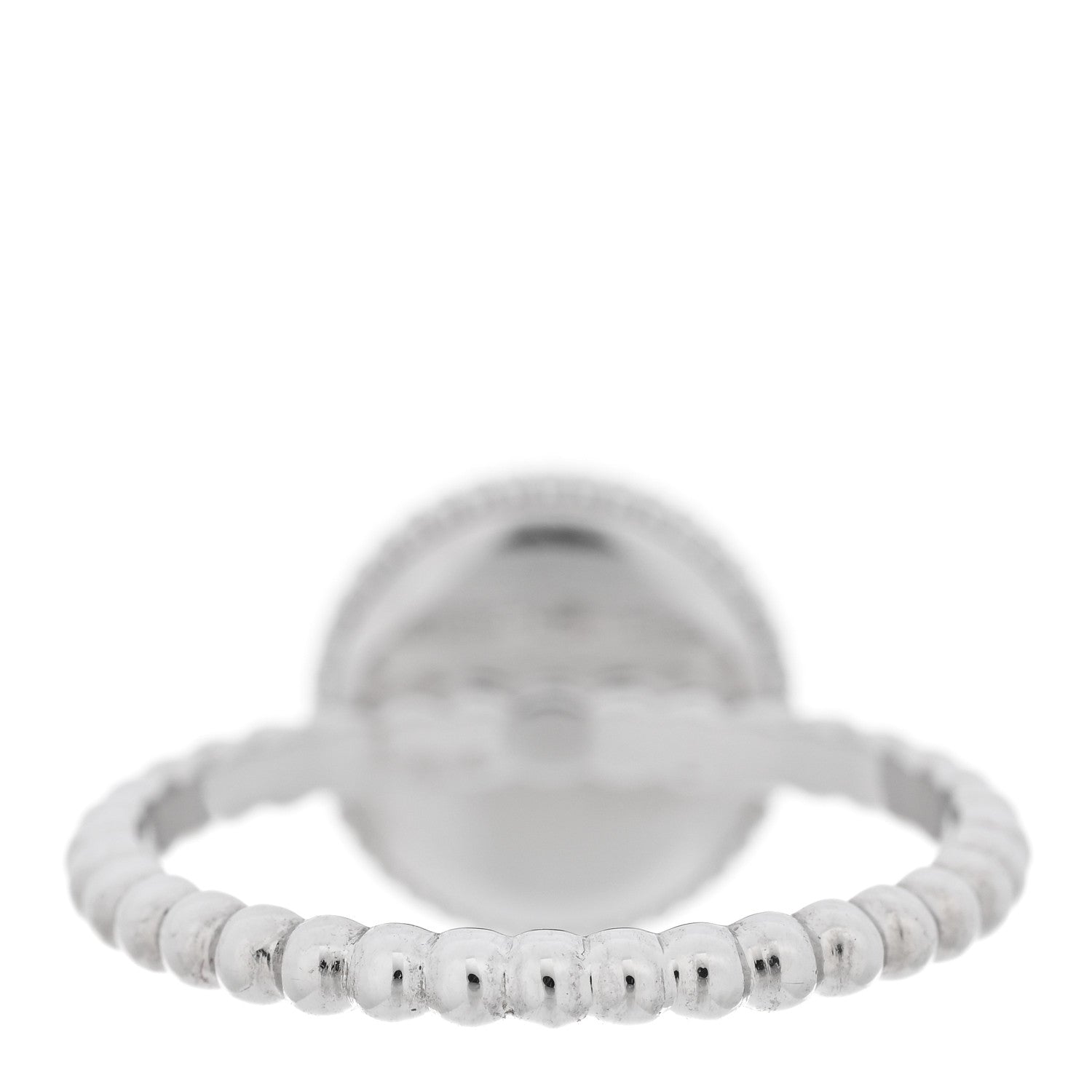 Christian Dior 18K White Gold Diamond Rose Des Vents Pave Ring 50 5.25 3 of 4