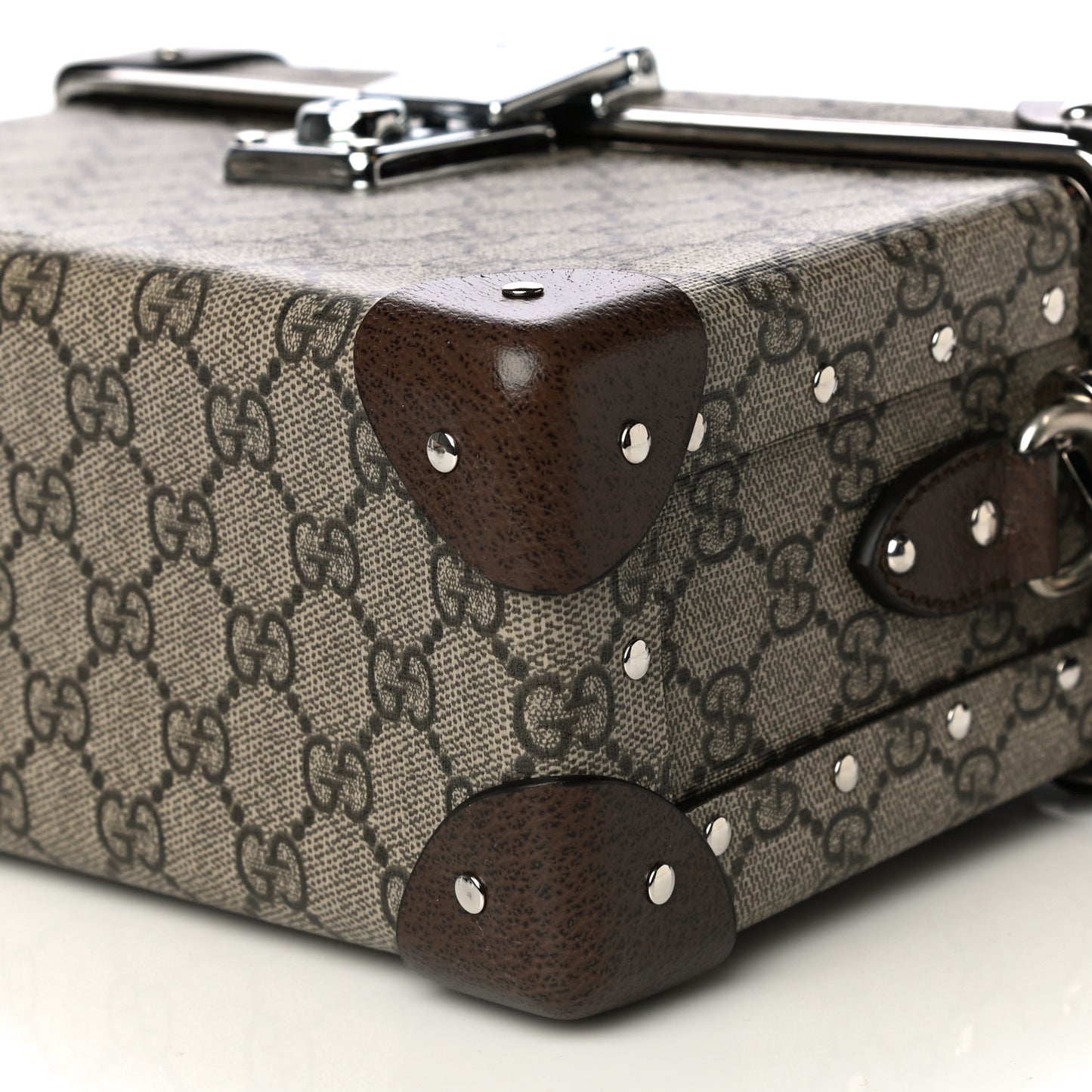 GG Supreme Monogram Globe-Trotter Beauty Case Brown