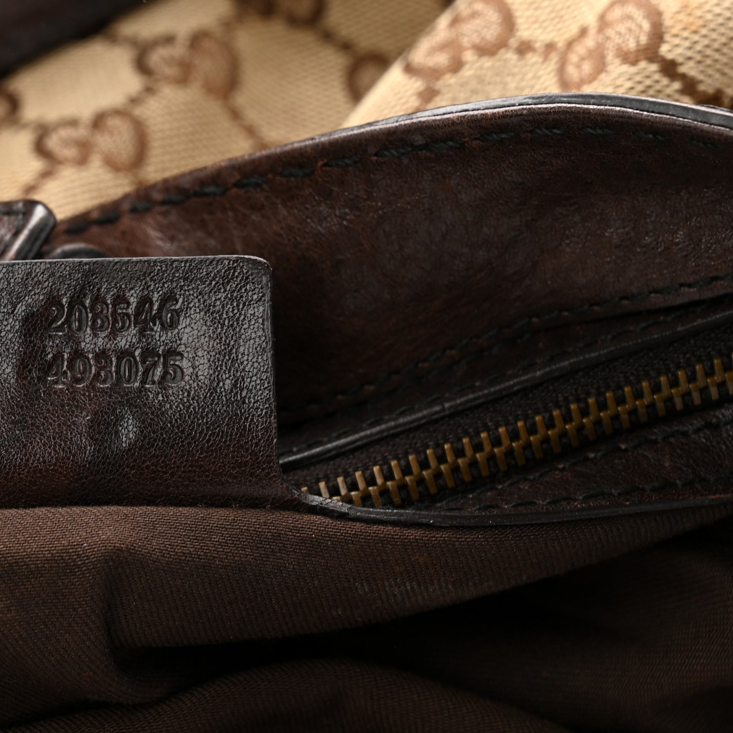 Monogram Medium Jockey Tote Dark Brown