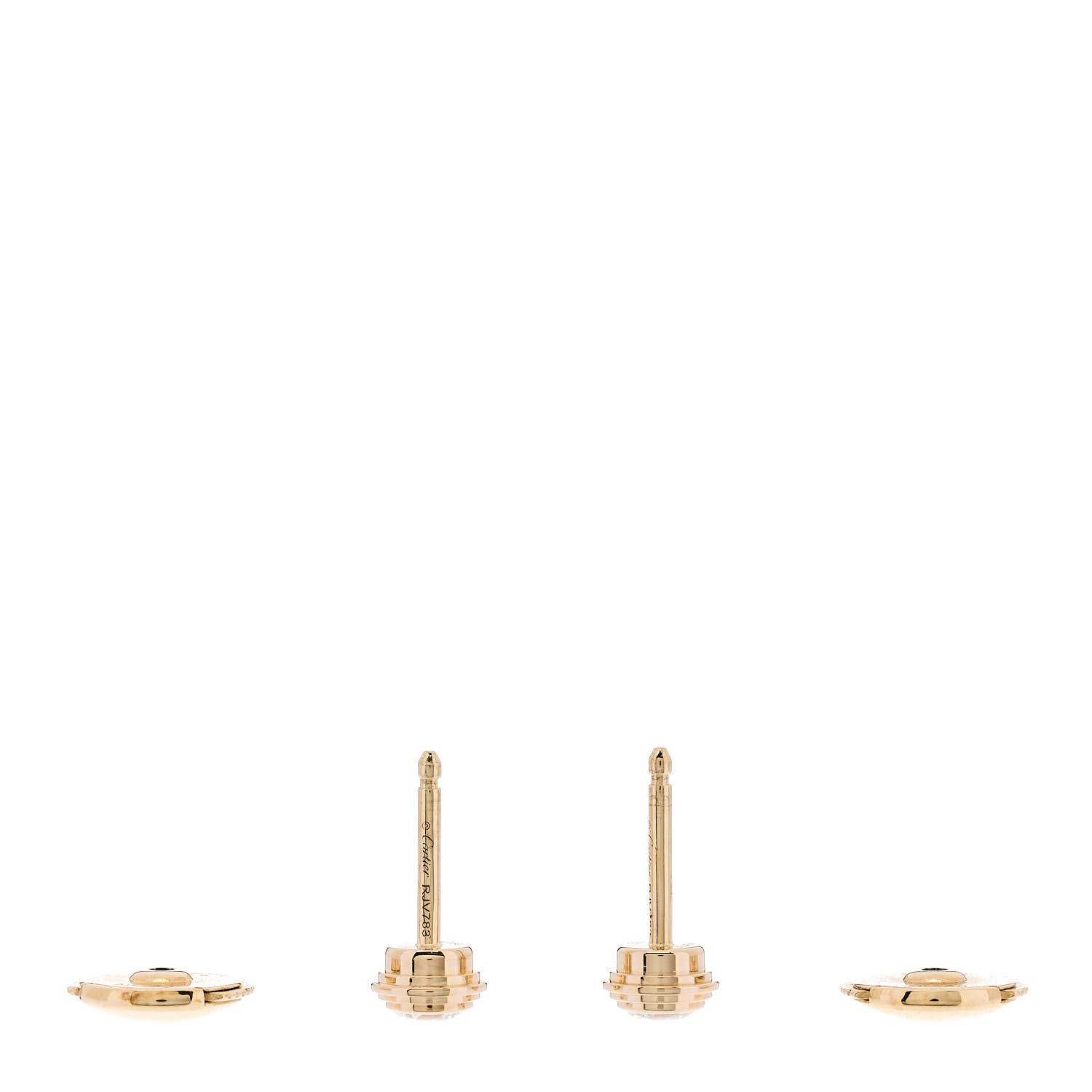 Cartier 18K Pink Gold Diamond MM D'Amour Earrings 3 of 6