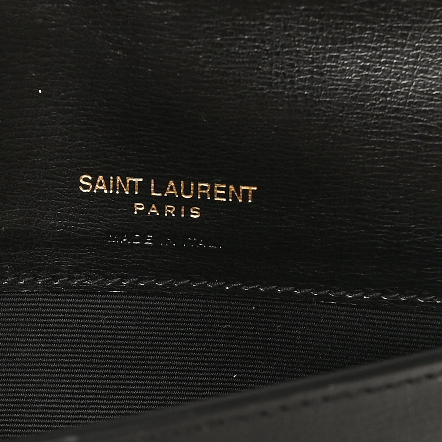 Grained Calfskin Monogram Phone Holder Crossbody Black
