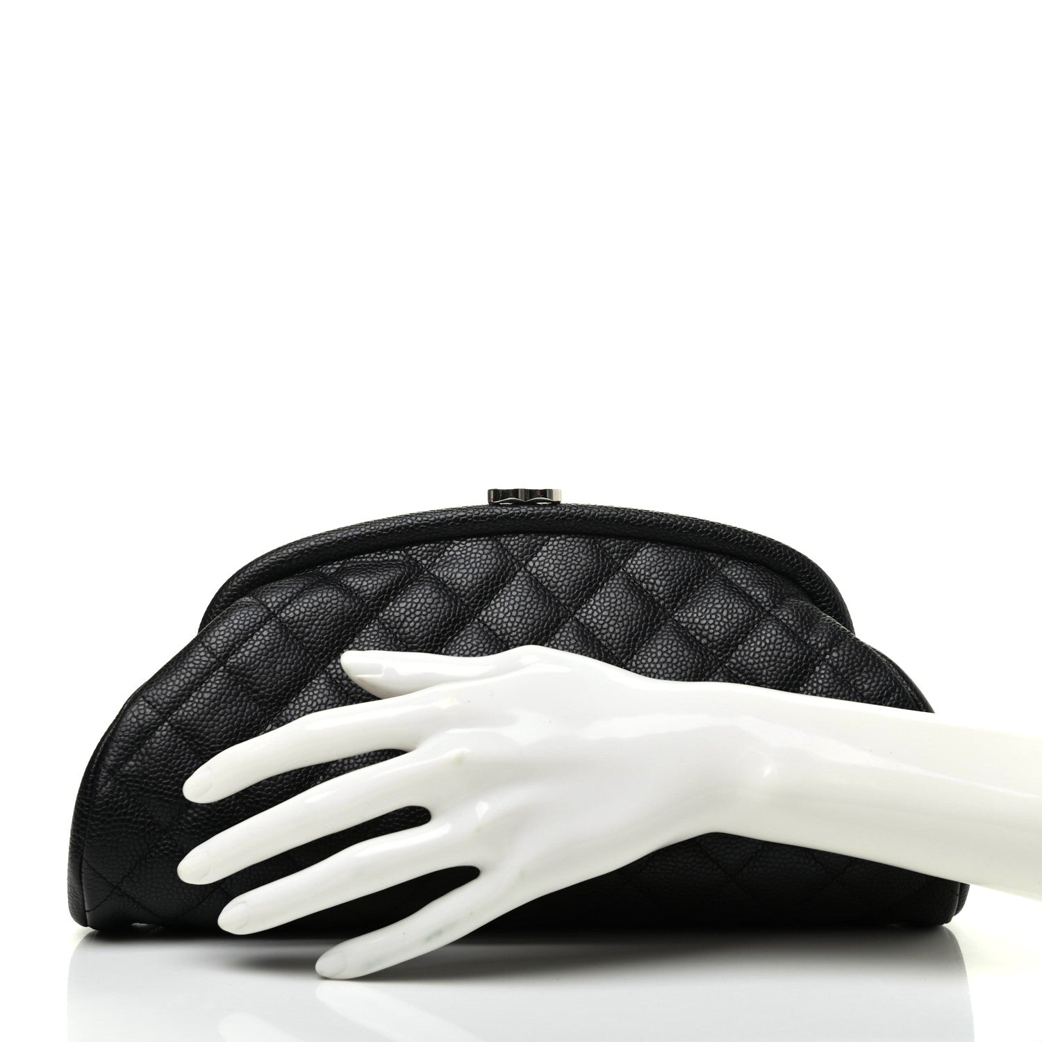 Chanel Caviar Quilted Timeless Clutch Black 2 of 8