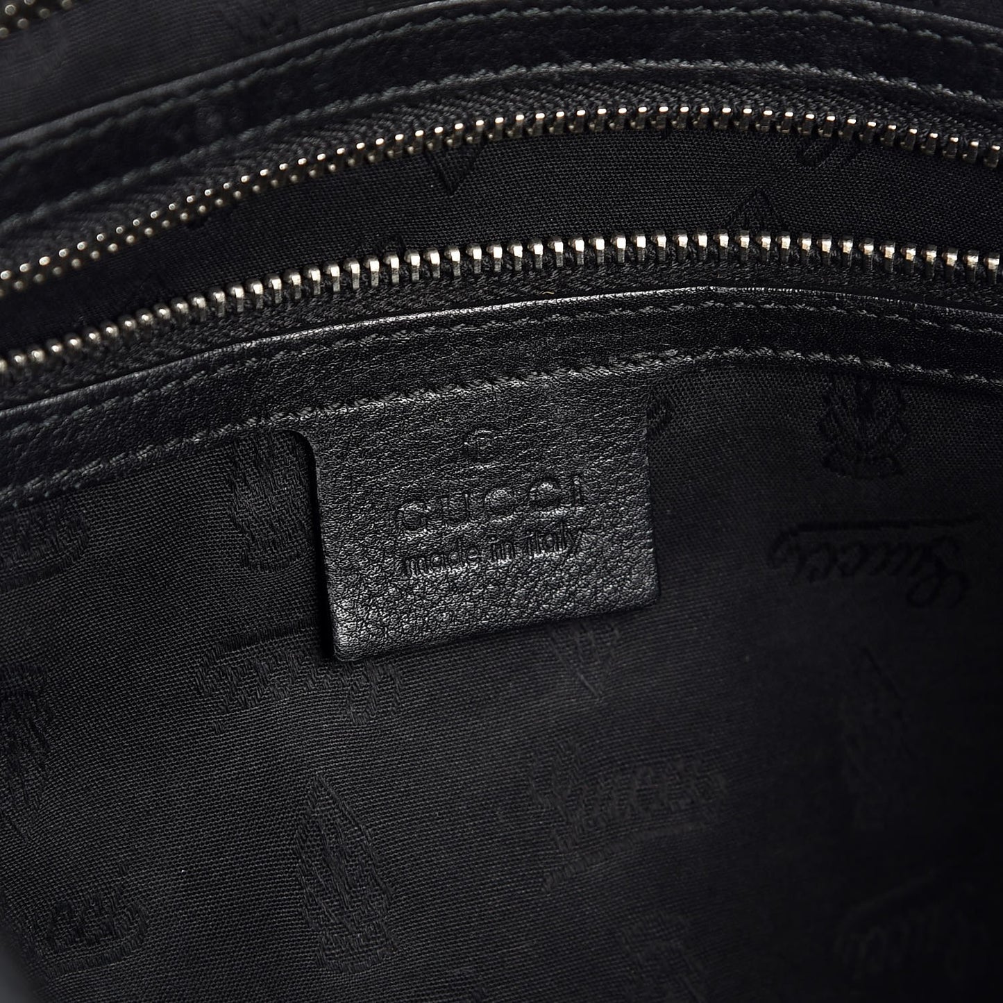 Guccissima Large GG Twins Hobo Black