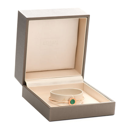 Bulgari 18K Rose Gold Malachite BVLGARI BVLGARI Bangle Bracelet S 4 of 4