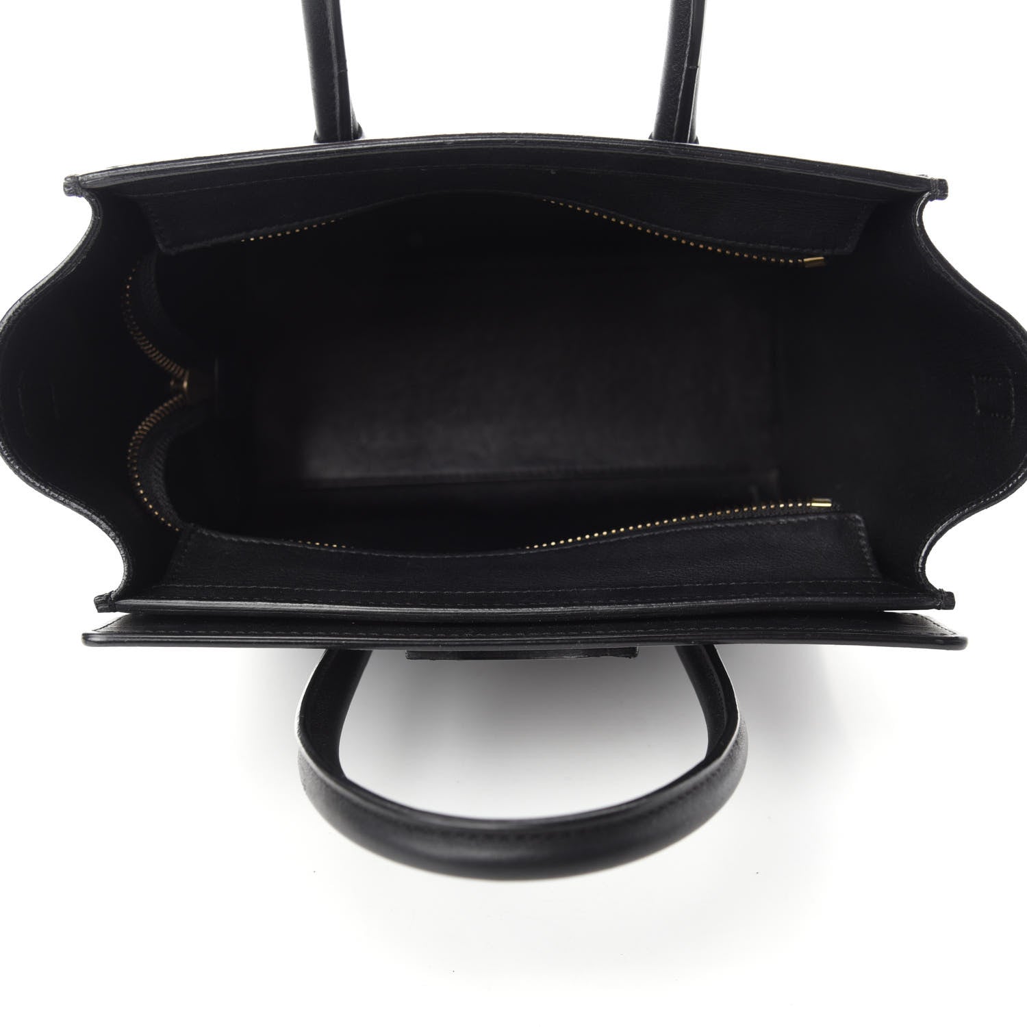 Celine Smooth Calfskin Nano Luggage Black 5 of 10