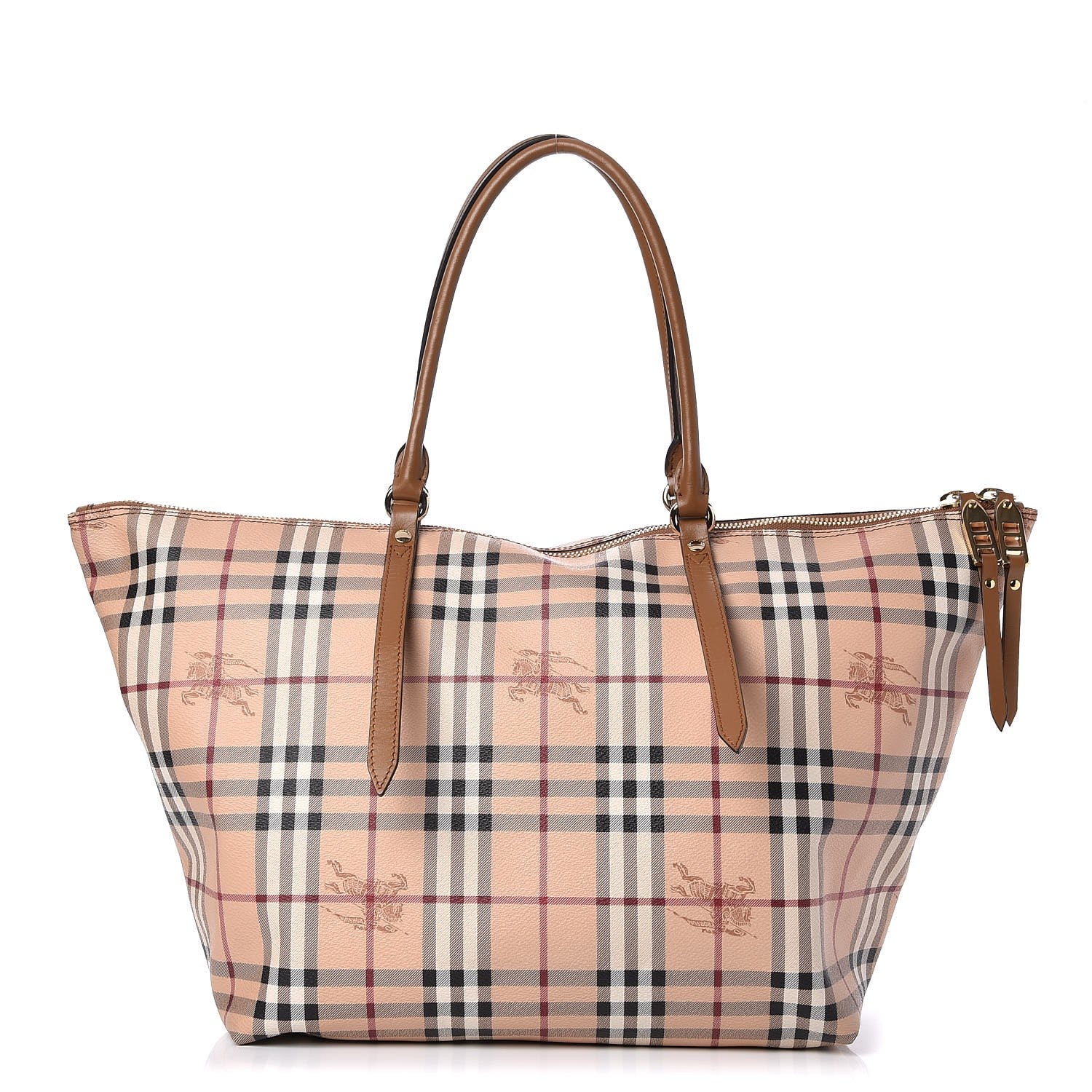 Burberry Haymarket Check Medium Salisbury Tote Tan 1 of 8