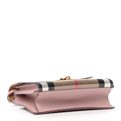 Burberry Derby Calfskin House Check Small Macken Crossbody Bag Pale Orchid 3 of 7