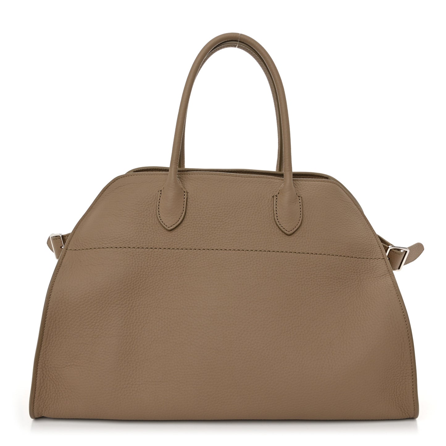 Matte Grained Calfskin Soft Margaux 15 Dark Taupe