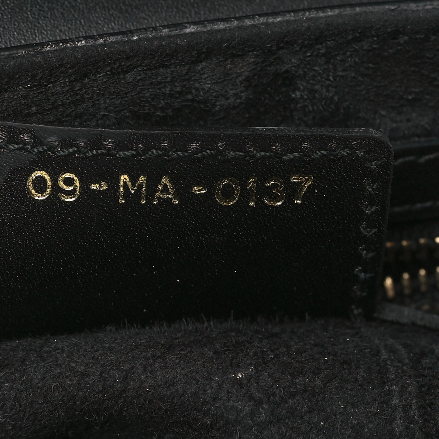 Calfskin Mini D Fence Saddle Bag Black