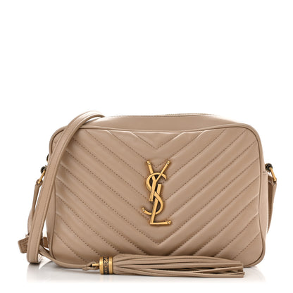 Saint Laurent Calfskin Matelasse Monogram Lou Camera Bag Nude Powder 1 of 10