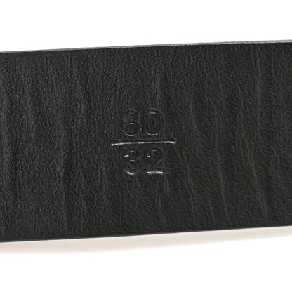 Chanel Calfskin Crystal Quilted CC Belt 80 32 Black 6 of 9