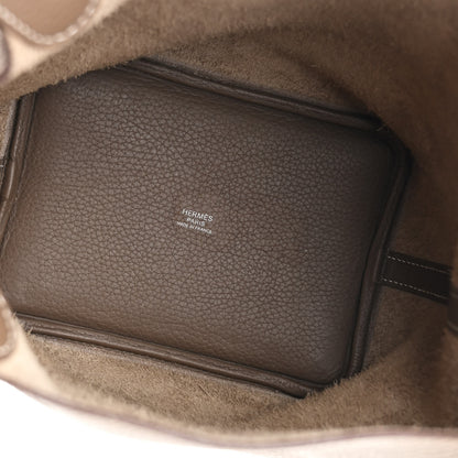 Hermes Taurillon Clemence Picotin Lock 18 PM Etoupe 5 of 13