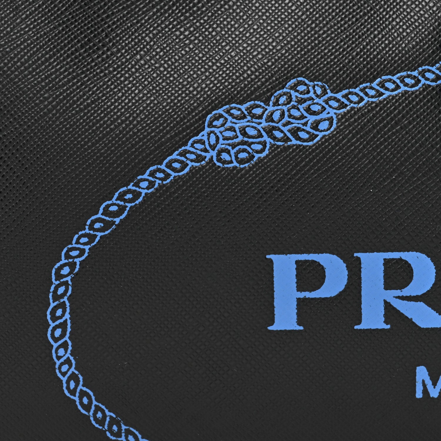 Prada Saffiano Travel Brique Belt Bag Black Blue 7 of 10