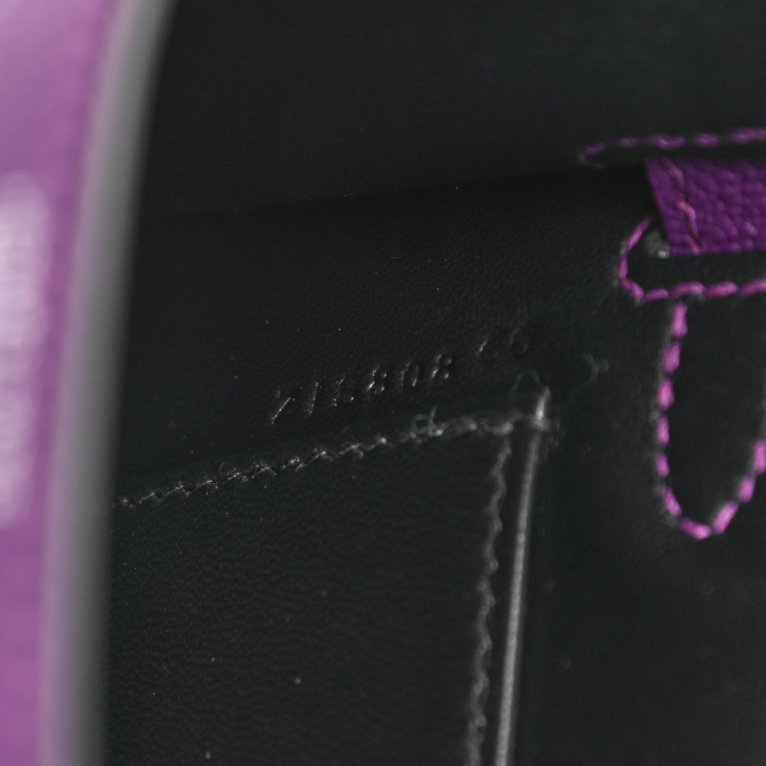 Hermes Chevre Mysore Verso Mini Kelly Sellier 20 Violet Bleu Marine 7 of 9