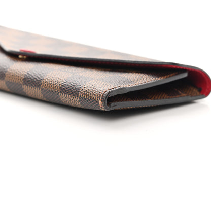 Louis Vuitton Damier Ebene Josephine Wallet Red 13 of 16