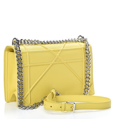 Christian Dior Grained Calfskin Medium Diorama Flap Bag Acacia Yellow 2 of 12