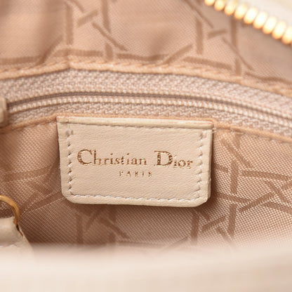 Christian Dior Lambskin Cannage Medium Lady Dior Light Beige 7 of 24