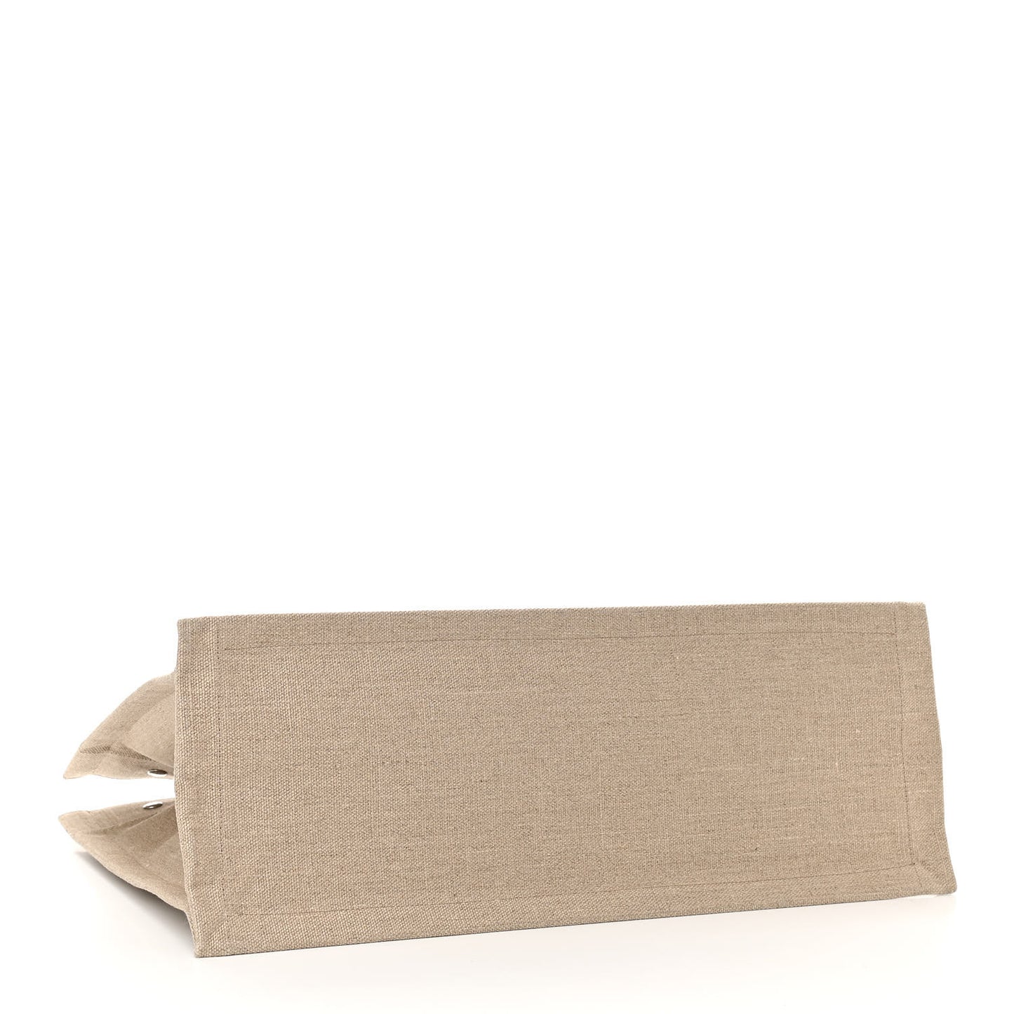 Linen Calfskin Rive Gauche Tote Optic White