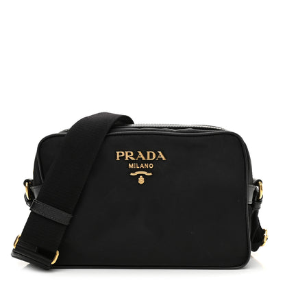Prada Tessuto Nylon Soft Calf Camera Bag Black 1 of 11