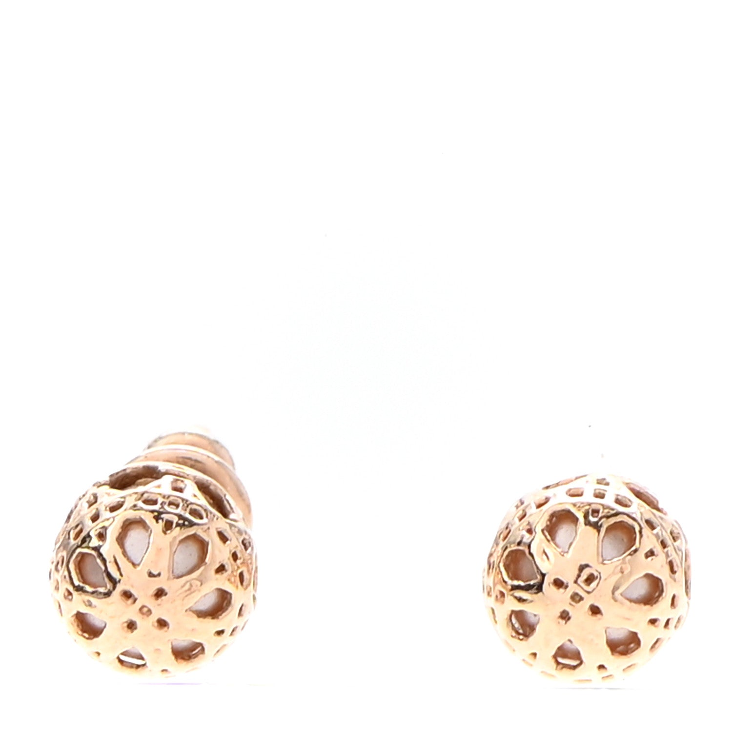 Christian Dior Pearl Secret Cannage Mise En Dior Tribales Earrings Gold 1 of 3