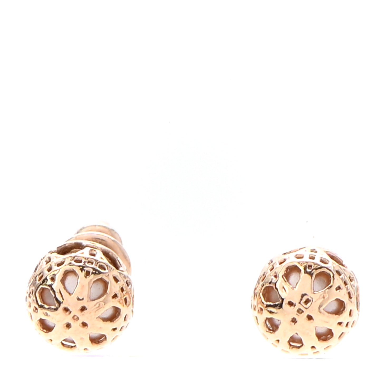 Pearl Secret Cannage Mise En Dior Tribales Earrings Gold