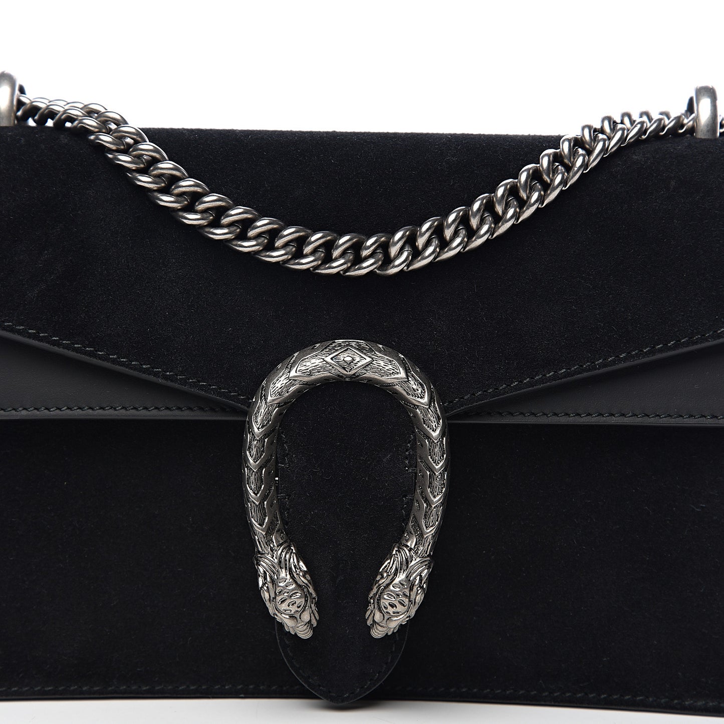 Suede Small Dionysus Shoulder Bag Black