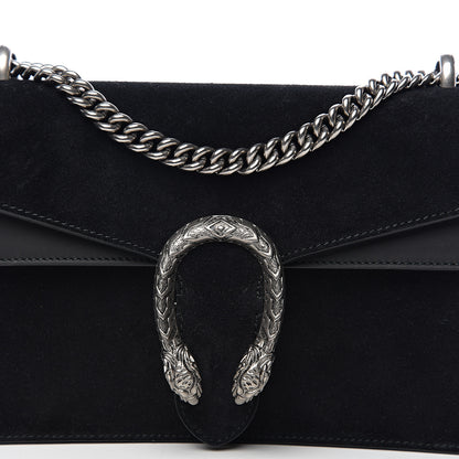 Gucci Suede Small Dionysus Shoulder Bag Black 9 of 9