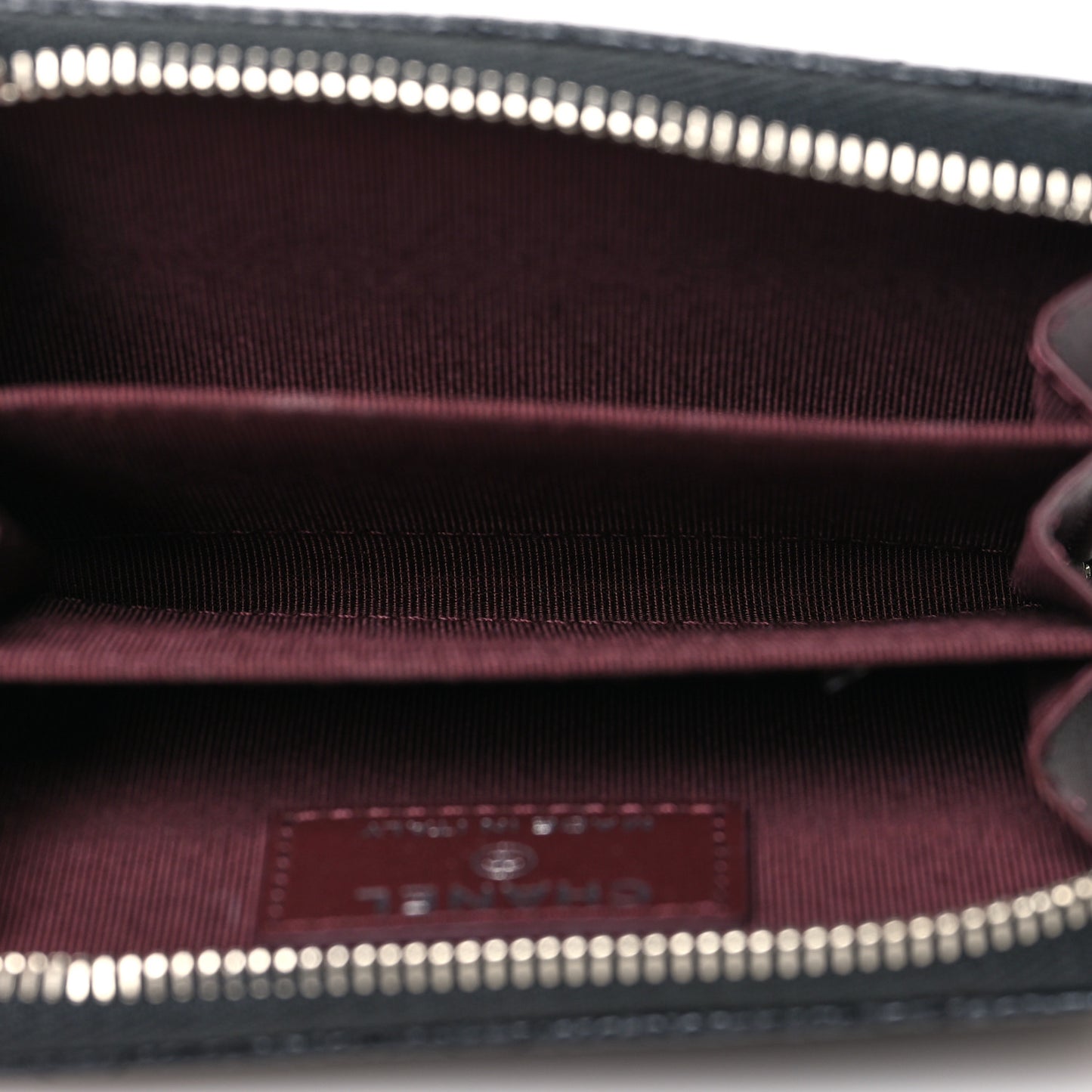 Caviar Quilted Zip Coin Purse Black