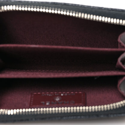 Chanel Caviar Quilted Zip Coin Purse Black 5 of 10