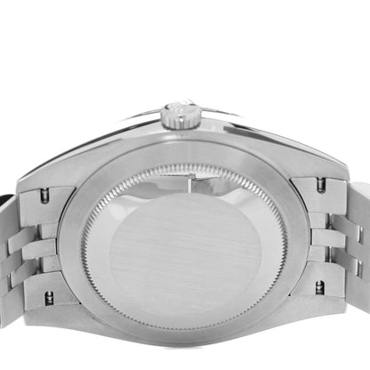 Rolex Stainless Steel 18K White Gold 41mm Oyster Perpetual Datejust Watch Slate 126334 4 of 5