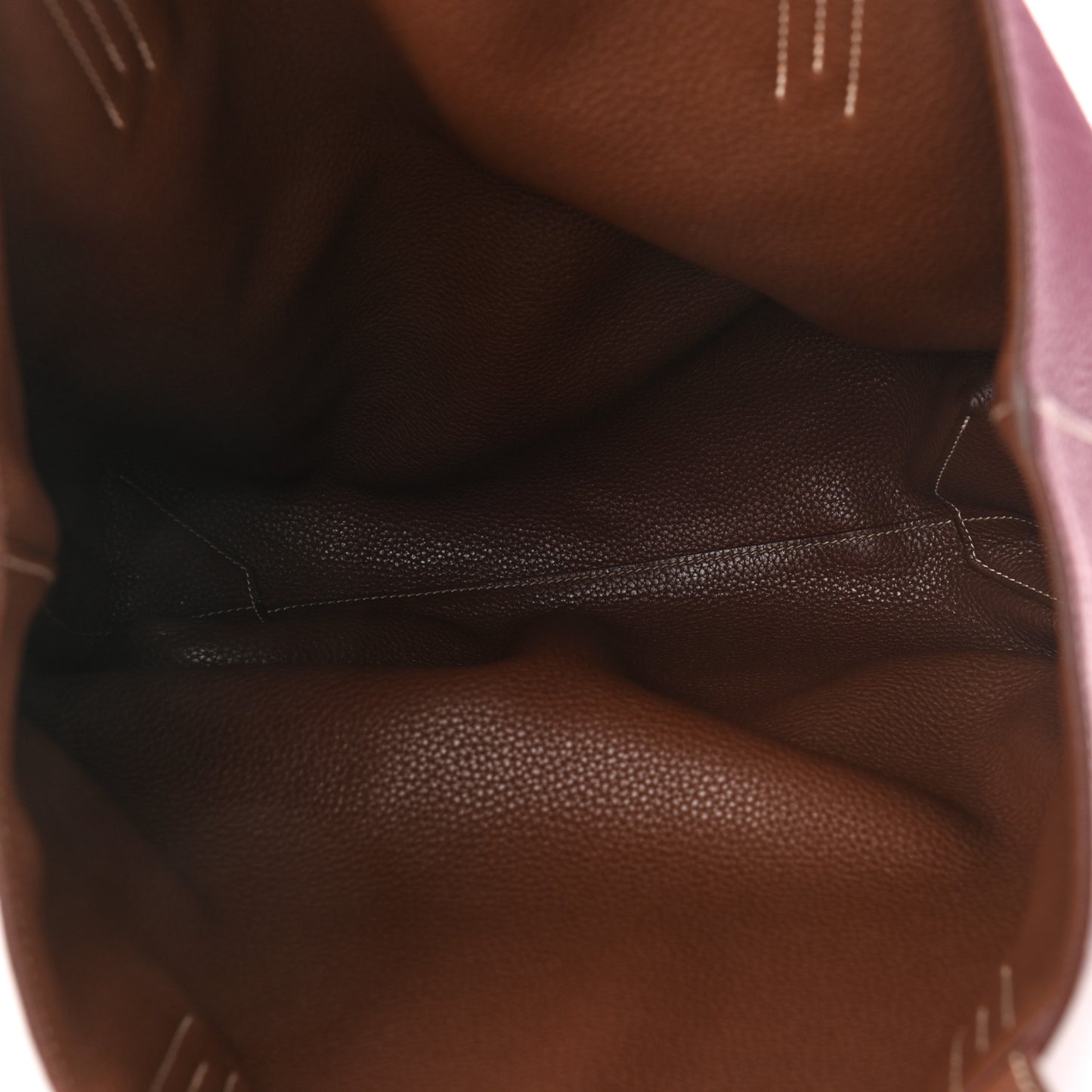 Taurillon Clemence Double Sens 45 Reversible Tote Marron D'Inde Tosca