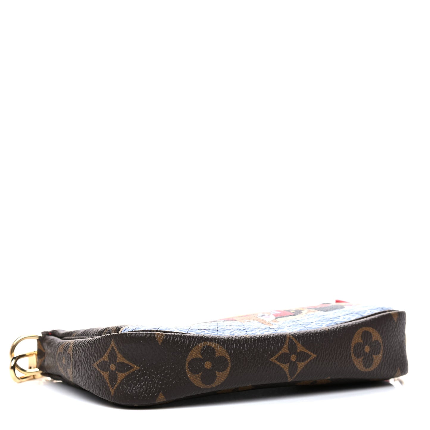 Monogram 2021 Christmas Animation London Mini Pochette Accessories Red